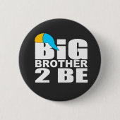 lustiger großer Bruder wird es sein Button (Vorderseite)