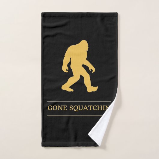 Lustiger großer Fuß gegangenes Squatchin Sasquatch Handtuch (Handtuch)