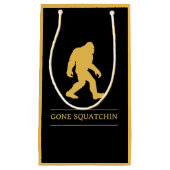 Lustiger großer Fuß gegangenes Squatchin Sasquatch Kleine Geschenktüte (Vorderseite)