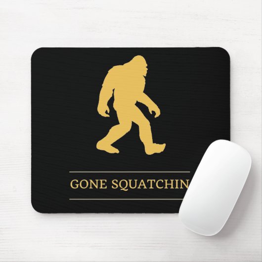 Lustiger großer Fuß gegangenes Squatchin Sasquatch Mousepad (Mit Mouse)