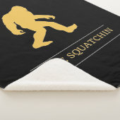 Lustiger großer Fuß gegangenes Squatchin Sasquatch Sherpadecke (3/4)