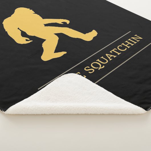 Lustiger großer Fuß gegangenes Squatchin Sasquatch Sherpadecke (3/4)