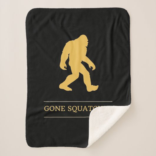 Lustiger großer Fuß gegangenes Squatchin Sasquatch Sherpadecke (Vorderseite)