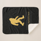 Lustiger großer Fuß gegangenes Squatchin Sasquatch Sherpadecke (Vorderseite (Horizontal))