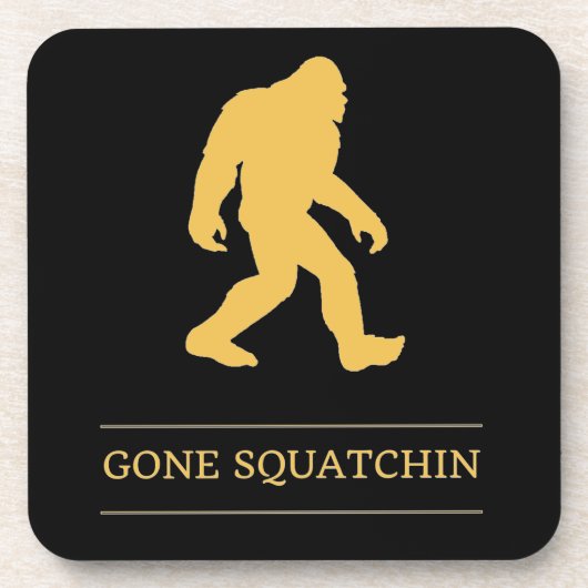 Lustiger Großer Fuß Verschwundenes Sasquatch Untersetzer (Vorderseite)