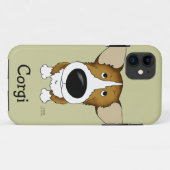 Lustiger großer NaseCorgi Case-Mate iPhone Hülle (Rückseite (Horizontal))