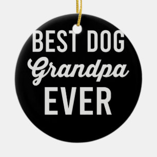 Lustiger Großhund Opa Oma Hunde Liebhaber Keramik Ornament