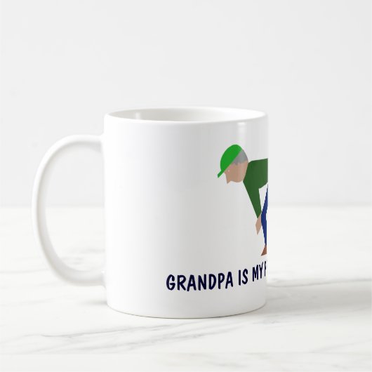 Lustiger Großvater Kaffeetasse (Links)