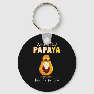 Lustiger Großvater Welt Papa Papaya Wortspiel Schlüsselanhänger