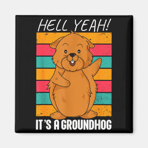 Lustiger Groundhog Day Cartoon Anime Neuheit Grafi Magnet