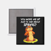 Lustiger Groundhog Day Schatten Frühling Magnet (Vorderseite/Rückseite)
