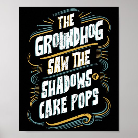 Lustiger Groundhog-Schatten-Humor - Schatten von C Poster (Vorne)