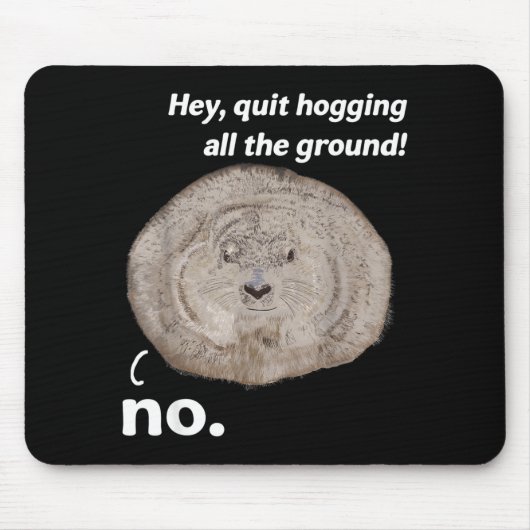 Lustiger Groundhog-Witz Groundhog Day Woodchuck-Zi Mousepad (Vorne)