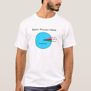 Lustiger grundlegender Mensch braucht (90% T-Shirt