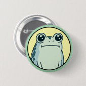 Lustiger grüner toternst Frog Toad  Button (Vorne & Hinten)