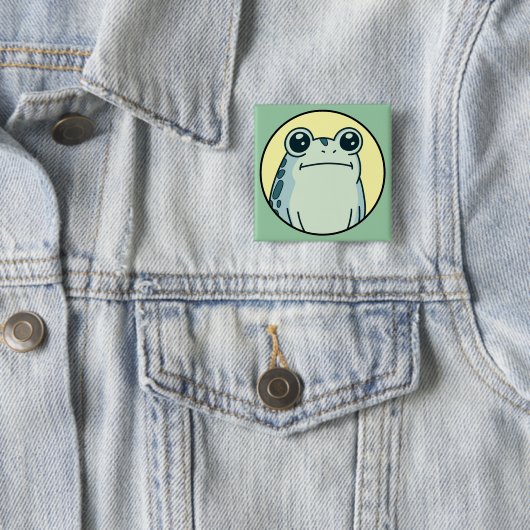 Lustiger grüner toternst Frog Toad Button (Beispiel)