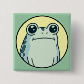 Lustiger grüner toternst Frog Toad Button (Vorderseite)