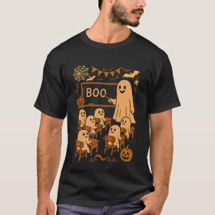 Lustiger gruseliger Geist-Lehrer Klassenraum Hallo T-Shirt