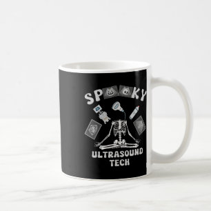 Lustiger Gruseliger Ultraschall Tech Skelett Hallo Kaffeetasse