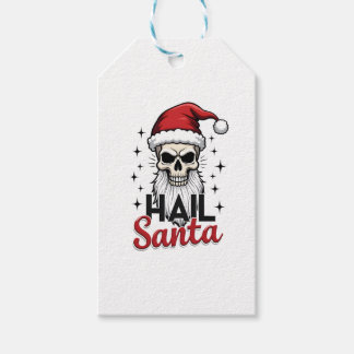 Lustiger Gruß an den Weihnachtsmann Totenkopf Skel Geschenkanhänger