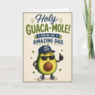 Lustiger Guaca-Mole-Vater Zweisprachige Vatertagsk Karte