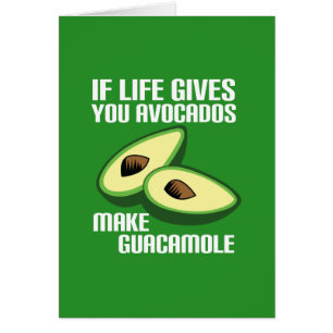 Lustiger Guacamole Avocado-Witz