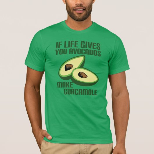 Lustiger Guacamole-Avocado-Witz T-Shirt (Vorderseite)