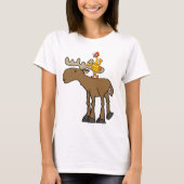 Lustiger Gummihuhn-Reitelch-Cartoon T-Shirt (Vorderseite)