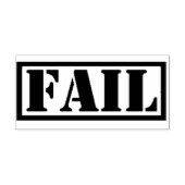 Lustiger Gummistempel FAIL (Prägung)