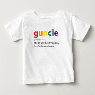 Lustiger Guncle Definitions-Druck Baby T-shirt