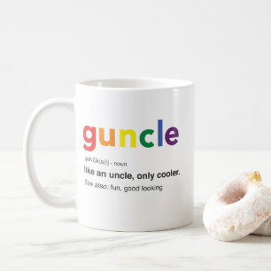 Lustiger Guncle Definitions-Druck Kaffeetasse