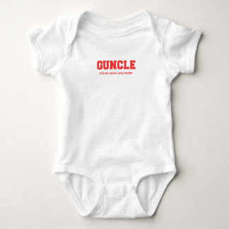 Lustiger Guncle Uni-Druck Baby Strampler