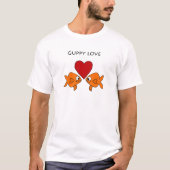 Lustiger Guppy-Liebe-Entwurf T-Shirt (Vorderseite)