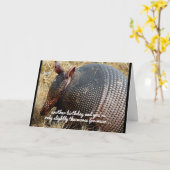 lustiger Gürteltiergeburtstagskarten-Spaß Karte (Gelbe Blume)