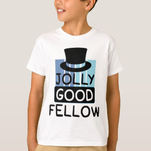 Lustiger guter Gefährte mit Schatten des Blaus T-Shirt