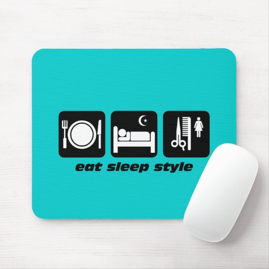 Lustiger Haar-Stylist Mousepad (Mit Mouse)