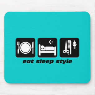 Lustiger Haar-Stylist Mousepad