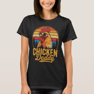 Lustiger Hahn Retro-Geflügel Farm Papa Hühner Dadd T-Shirt