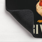 Lustiger Hahn, Sarkastischer Bauernhof - Null Küke Mousepad (Ecke)