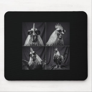 Lustiger Hahn Selfie Sarkastische Photobooth Henne Mousepad
