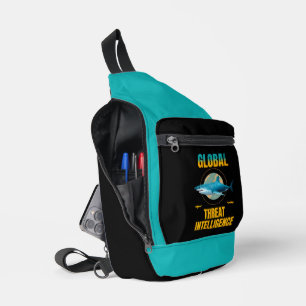 Lustiger Hai Cybersicherheits-Experte Crossbody Bag