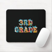 Lustiger Hai Dritte Klasse Zurück zur Schule Kinde Mousepad (Mit Mouse)