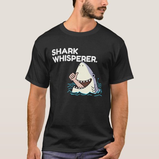 Lustiger Hai-Flüsterer T-Shirt (Vorderseite)