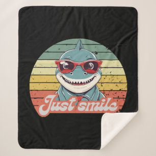 Lustiger Hai lädt dich zum Lächeln ein Sherpadecke