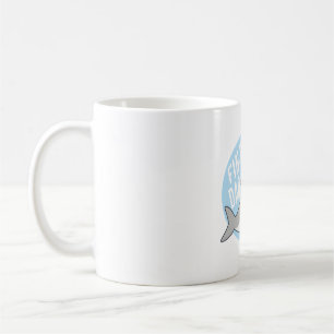 Lustiger Hai mit Sonnenbrille Fin-tastischer Papa- Kaffeetasse