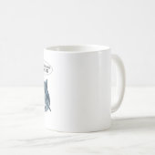 Lustiger Hai und Taucher  Kaffeetasse (VorderseiteRechts)
