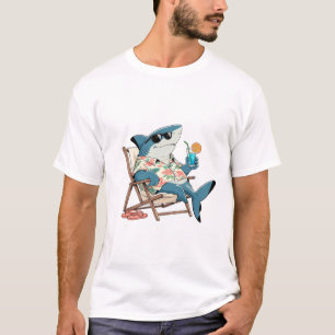 Lustiger Hai-Urlaub T-Shirt
