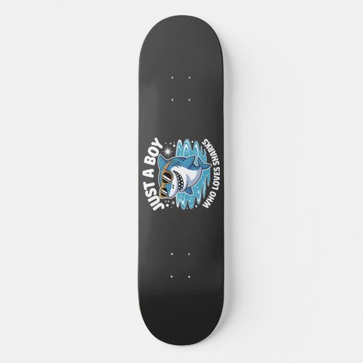 Lustiger Hai-Zitat Skateboard (Vorderseite)