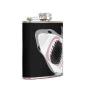 Lustiger Haifisch-Angriff Flachmann (Rechts)