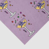 Lustiger Haifisch in Champagne-Glas Seidenpapier (Ausschnitt)